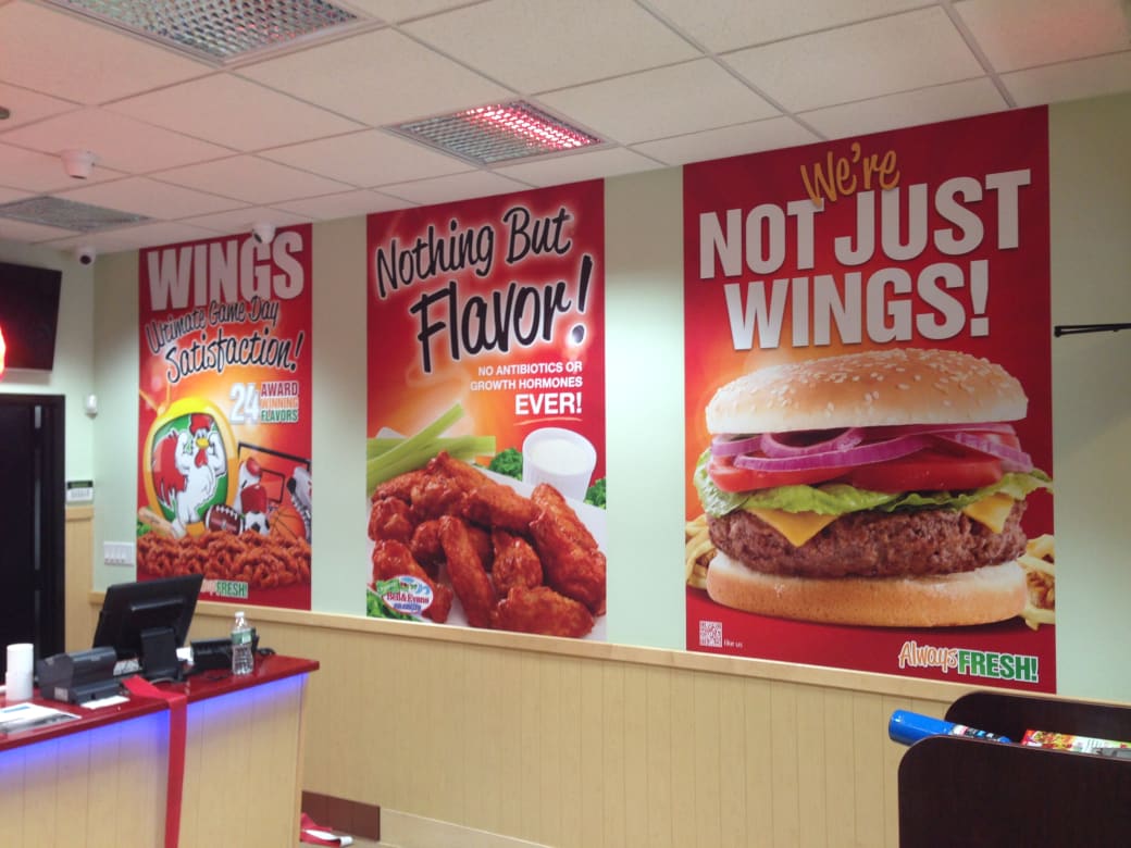 Planet Wings brand identity in place