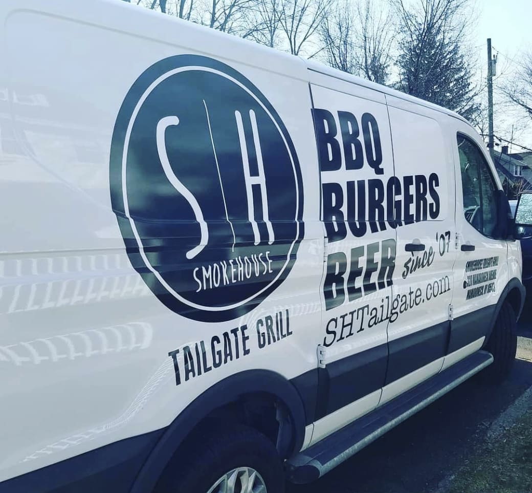 SH Smokehouse Tailgate Grill van wrap