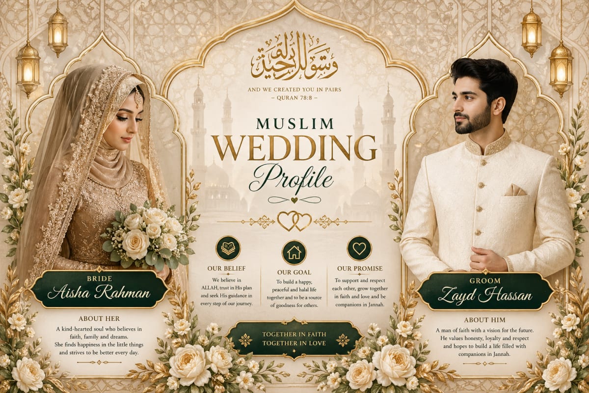 Muslim Couple Marriage
