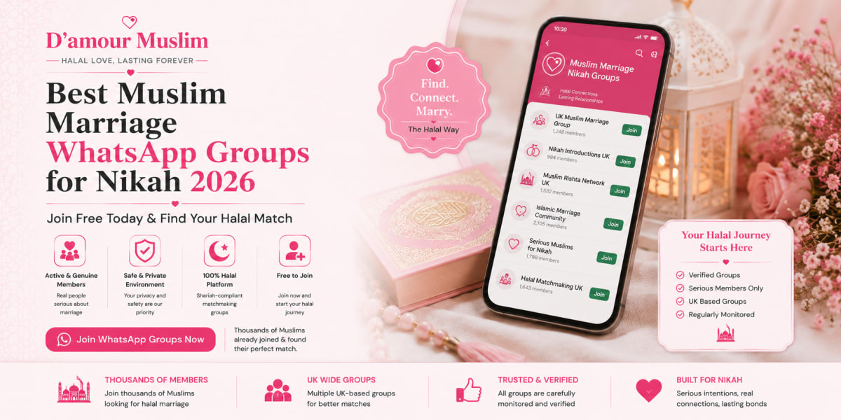 Best Muslim Marriage WhatsApp Groups for Nikah 2026