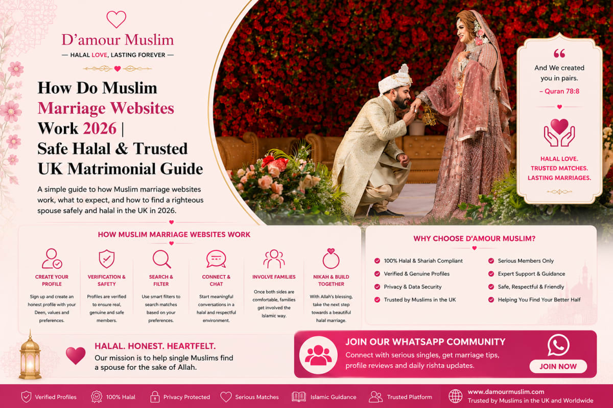 How Do Muslim Marriage Websites Work 2026 | Safe Halal & Trusted UK Matrimonial Guide