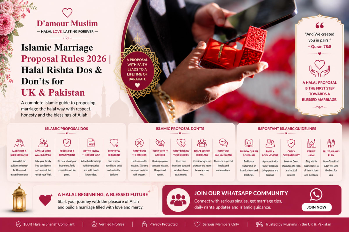 Islamic Marriage Proposal Rules 2026 | Halal Rishta Dos & Don'ts for UK & Pakistan