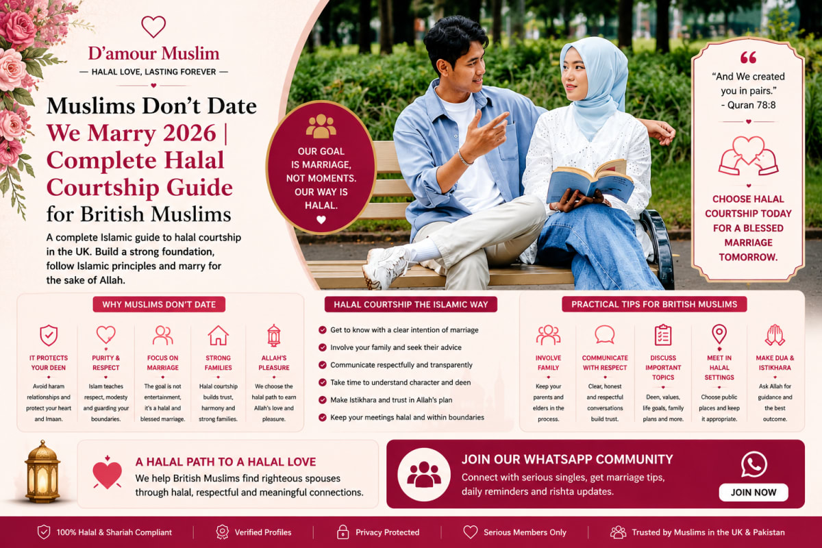 Muslims Don't Date We Marry 2026 | Complete Halal Courtship Guide for British Muslims
