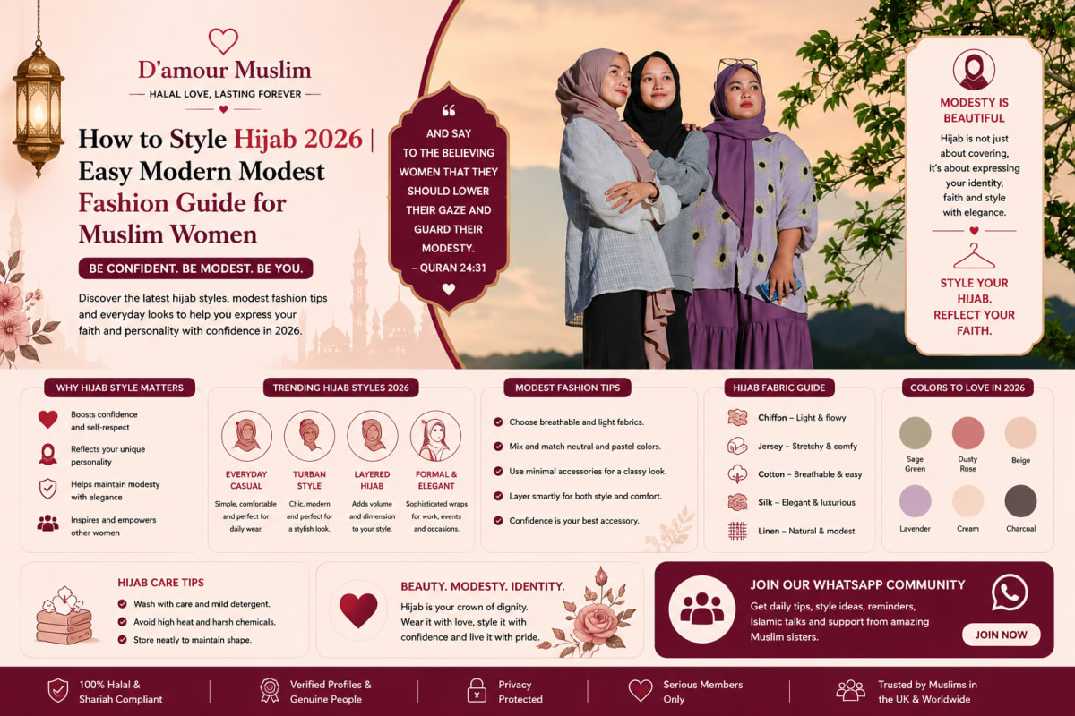 How to Style Hijab 2026 | Easy Modern Modest Fashion Guide for Muslim Women