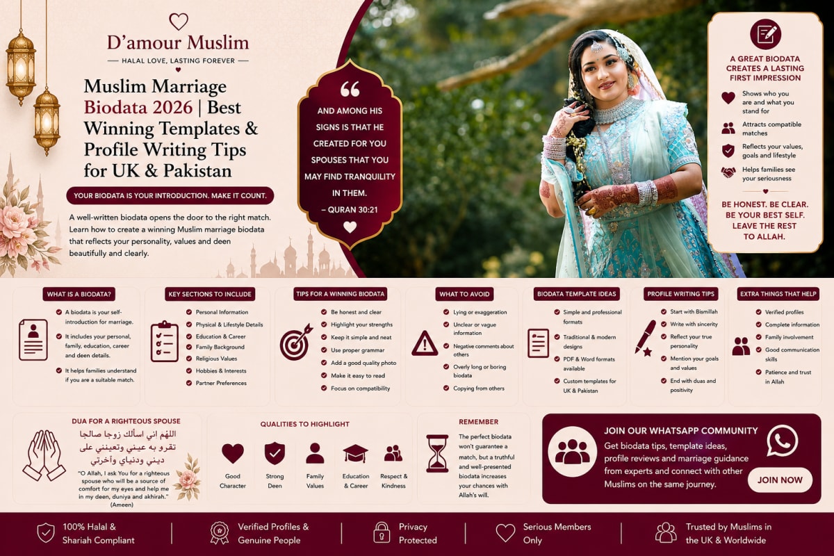 Muslim Marriage Biodata 2026 | Best Winning Templates & Profile Writing Tips for UK & Pakistan