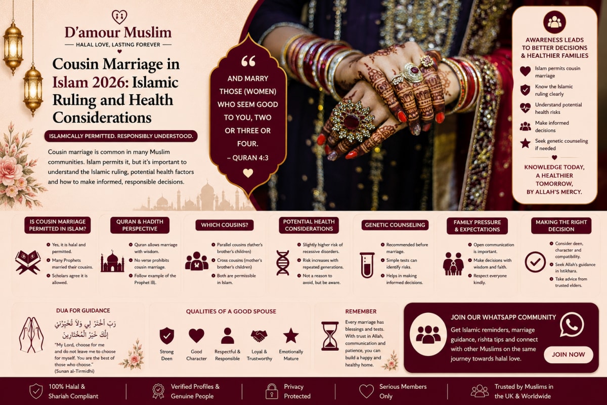 Cousin Marriage in Islam 2026 | Complete Islamic Ruling and Health Guide