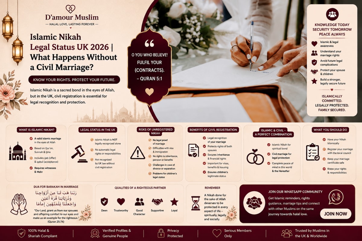 Islamic Nikah Legal Status UK 2026 | What Happens Without a Civil Marriage?