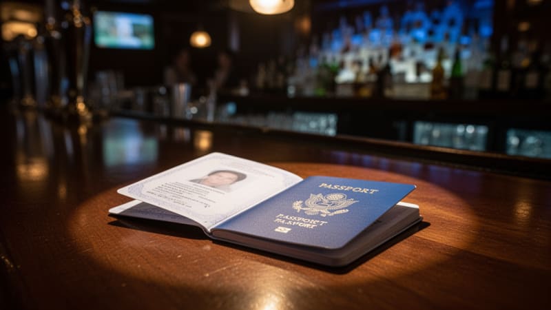 ID verification process at a Madrid cannabis club