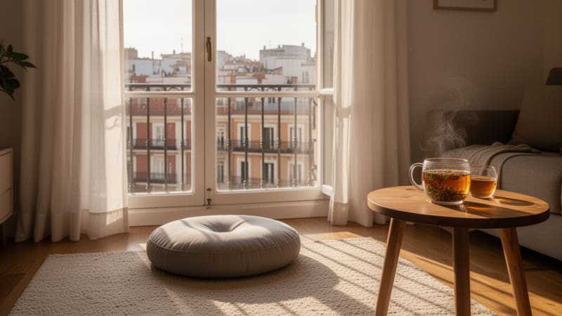 Wellness and mindful cannabis consumption lifestyle in Madrid