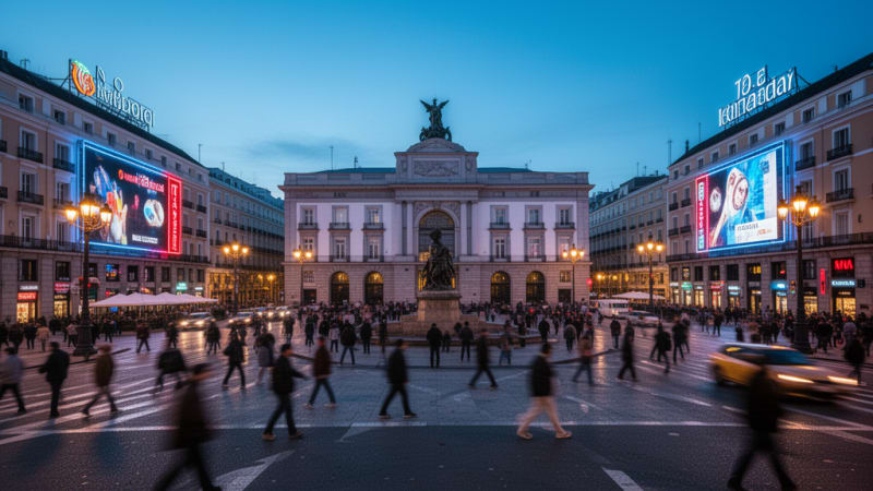Madrid tourist area where cannabis delivery scams operate