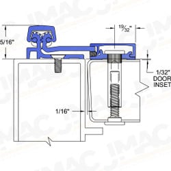 Select Hinges SL21-95-BR-SD