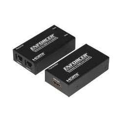 Seco-Larm MVE-AH010Q ENFORCER HDMI Extender over Dual CAT5e/6, Range up to 196'' (60M) at 1080p Resolution