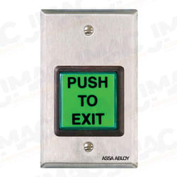 Securitron EEB2 Emergency Exit Button with 30 Second Timer, Single Gang, Green/Red/Handicap