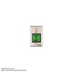Securitron PB2E 2" Square Push Button, Momentary, Single Gang, SPDT, Green/Red/Handicap