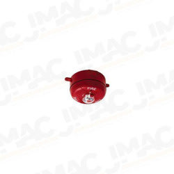 System Sensor PC2RHK Horn Strobe, Red, Ceiling Mount, Two-Wire, FIRE Lettering, Outdoor, High Candela