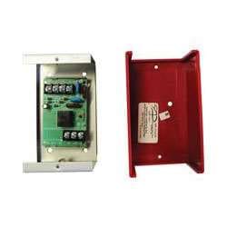 Fire-Lite MR-101/CR Single SPDT Relay with LED, Mounted in Metal Backbox, Red Plastic Cover