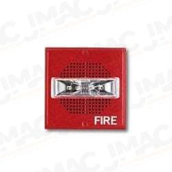 Cooper Wheelock ET70-24MCW-FR Speaker Strobe, Red, Wall Mount, FIRE Lettering, Multi-Candela