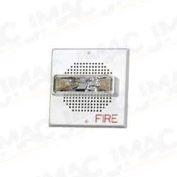 Cooper Wheelock ET70-24MCW-FW Speaker Strobe, White, Wall Mount, FIRE Lettering, Multi-Candela