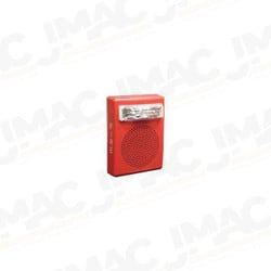 Cooper Wheelock E50-24MCW-FR Speaker Strobe, Red, Wall Mount, FIRE Lettering, Multi-Candela