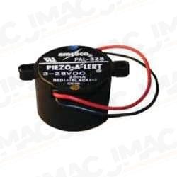 Potter Amseco PAL-328N Electronic Piezo Alert Buzzer with Nut 3 to 28 Volt DC, 20 Milliampere, 93 dB, 1-1/2" Width x 1" Height