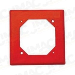 Cooper Wheelock SFP-R Semi-Flush Plate, Red