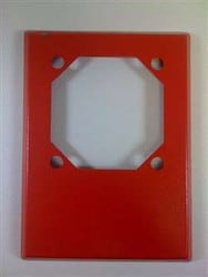 Cooper Wheelock RP-R Retrofit Plate, Red