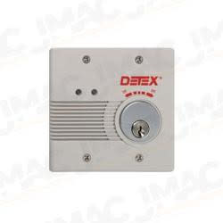Detex EAX-2500SK Exit Door Alarm, Wall Mount, Kit - Surface Mount AC/DC Powered Alarm, EA-561 Warning Sign, 12/24VDC, Mortise, Plastic, Flush Magnetic Switch Contacts and 24VAC Transformer Included