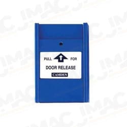 Camden 702E Pull Station, Blue, 2 N/C Switch, PULL IN CASE OF EMERGENCY