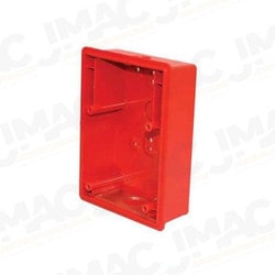 Cooper Wheelock E50SSB-R Surface Backbox for E50 Speaker/Strobe, Red