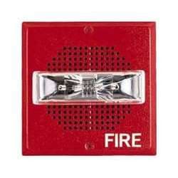 Cooper Wheelock E70-24MCW-FR Speaker Strobe, Red, Wall Mount, FIRE Lettering, Multi-Candela