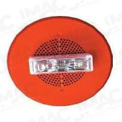 Cooper Wheelock E90-24MCC-FR Speaker Strobe, Red, Ceiling Mount, FIRE Lettering, Multi-Candela