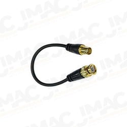 Seco-Larm EVA-WB0B1-08Q 8" Male-to-Female BNC Connector