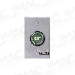 Doorking 1211-080 Standard Exit Push Button, Single-Gang Electric Box Mount