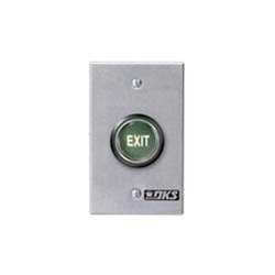 Doorking 1211-080 Standard Exit Push Button, Single-Gang Electric Box Mount