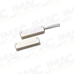 United Security 90SPWH Micro Miniature Stick On Contact, White, 0.6" Wide Gap, Closed Circuit
