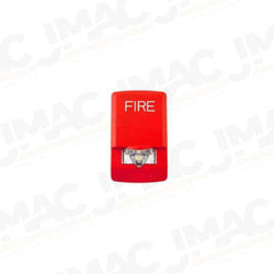 Cooper Wheelock Exceder LHSR LED Horn Strobe, Red, Wall Mount, FIRE Lettering