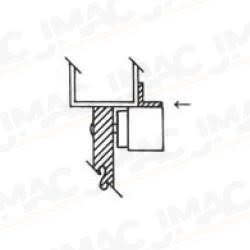 SDC AB21V Angle Bracket, 1" x 1" x 22", for 1581, Aluminum