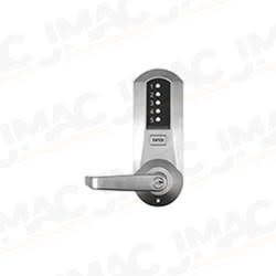 Simplex 5021XSWL-26D-41 Mechanical Pushbutton Lock, 2-3/4" Backset, Satin Chrome
