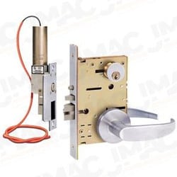 SDC Z7550RRCPEE HiTower Frame Actuator Controlled Mortise Lockset, Locked from Outside, Failsafe