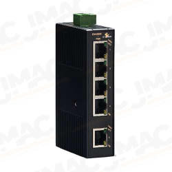 EtherWAN EX42014-1B-1-A Industrial Unmanaged 4-Port 10/100BASE-TX + 1-Port 100BASE-FX Ethernet Switch, Multimode, ST Connectors, 2km