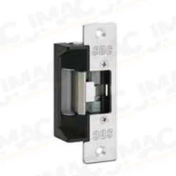 SDC 45-4RVRMB SDC Electric Strike, Failsecure/Failsafe, 4-7/8 Radius Corner Faceplate, Aluminum, Buzzer