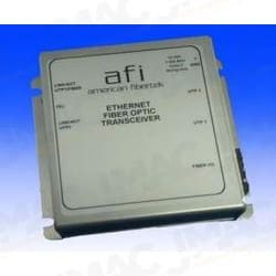 American Fibertek MX46FXSLSTPOEPLUS Two Fiber Module Transmitter, Single Mode, FX, ST Connector, POE+