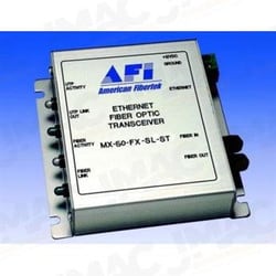 American Fibertek MX50FX1FST Two Fiber/Port Transreceiver, FX, Multimode, ST Connector