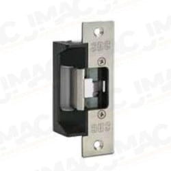 SDC 45-4SURMB SDC Electric Strike, Failsecure/Failsafe, 4-7/8" x 1-1/4" Square Corner Faceplate, Dull Stainless Steel, Buzzer