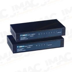 EtherWAN EX1608PBFC 7-Port 10/100BASE-TX + 1-Port 100BASE-FX Unmanaged Ethernet Switch, Multimode, SC Connectors, 2km