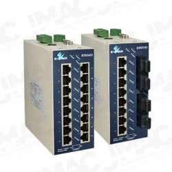 EtherWAN EX63240-10B 8-Port 10/100BASE-TX + 4-Port 100BASE-FX Industrial Managed Ethernet Switch, Multimode, SC Connectors, 2km