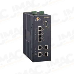 EtherWAN EX78602-01B 6-Port 10/100BASE-TX PoE and 2-Port 10/100/1000BASE-T Hardened Managed Ethernet Switch