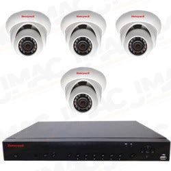 Honeywell Video HEN04121EB Performance Series IP Embedded NVR Kit, H.264 1080p 4 Channel NVR 2TB and 4 Pieces H.264 1080p IR Ball Cameras