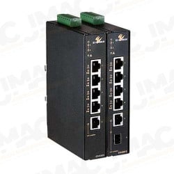 EtherWAN  EX45915-3 Hardened Unmanaged 5-Port (4 x PoE) + 1-Port 1000BASE-X Gigabit Ethernet Switch, 1000BASE-SX(SC), 550m