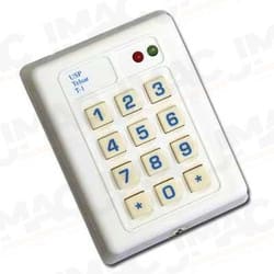 United Security T1-WHITE 2-Zone Digital Keypad, White, Self-Contained, Surface Mount